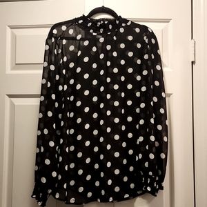 Torrid Polk Dot Blouse